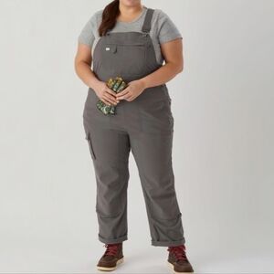 Duluth Trading Co Plus Heirloom Gardening Bib Overalls Dark Gray